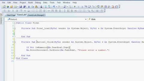 VB.NET Working with an ErrorProvider