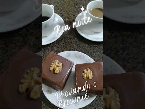 🤩 Provando o Brownie! Delicioso 😍😍