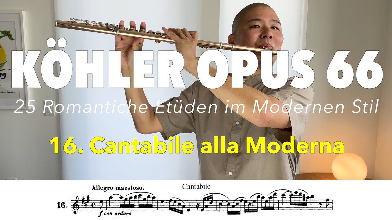 RococoWorks ヴァニタスの羊　テレーゼ ベッドシーツ 笛 Cantabile alla Moderna | Ernesto Köhler Opus 66 Flute Etude #16