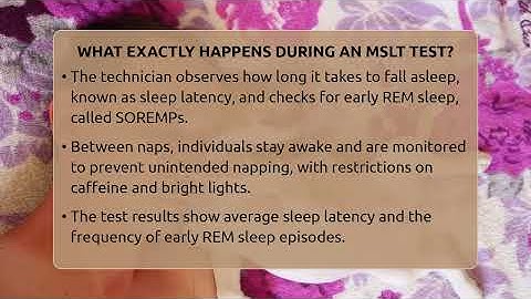 What Exactly Happens During An MSLT Test? - Sleep Apnea Support Network