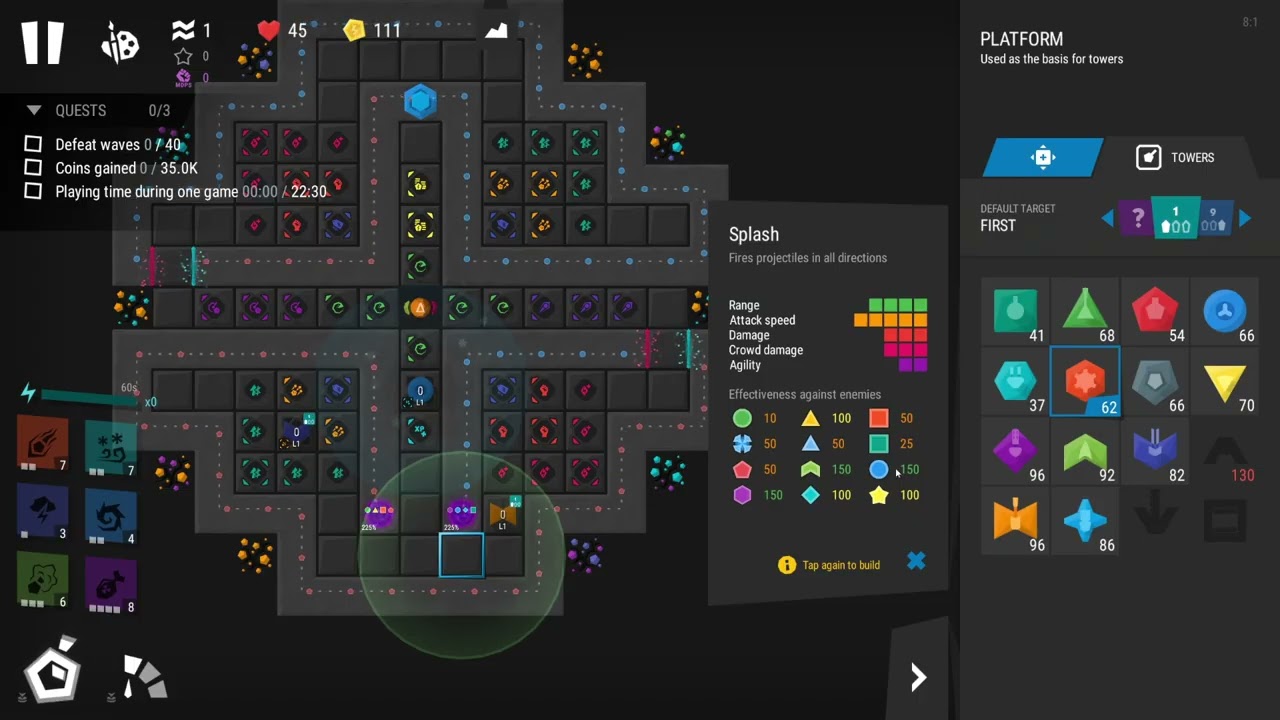 Infinitode 2 - Let's Play - level 5.7 - 3 stars