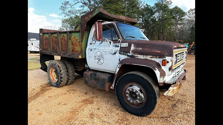 1985 Chevrolet C70 2 Door Regular Cab Single Axle Dump Truck (33,294 Miles Showing)