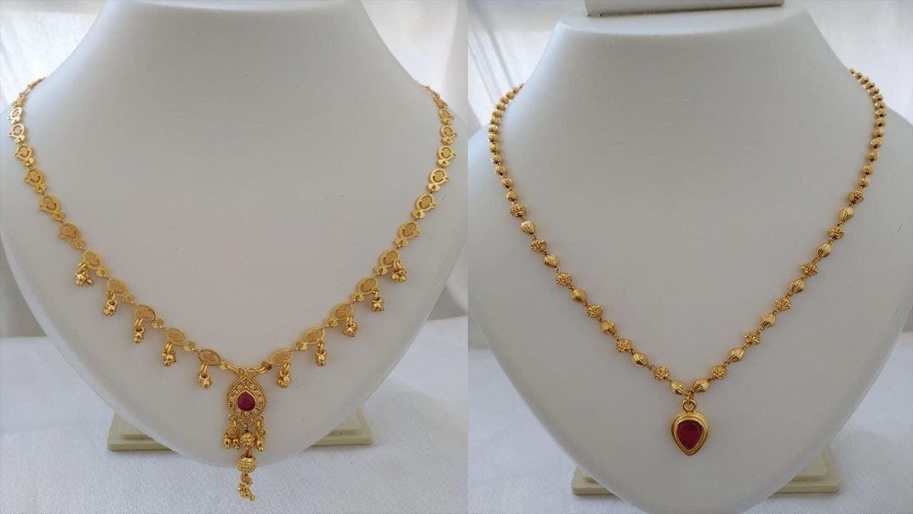 new arrival one gram gold necklace design collections with price - YouTube