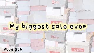 packing over 600 scrunchies (stressful) 100 orders for EOFY sale! Studio VLOG 096