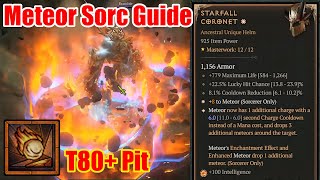 Diablo 4 | Season 4 | Meteor Sorc Guide T80  Pit