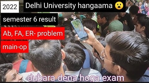 DU SOL BA PROG | semester 6 result  issue Ab,Er,fail,main op problem hungama| exam dubara hoga #vlog