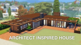 Building an Architect Inspired House in The Sims