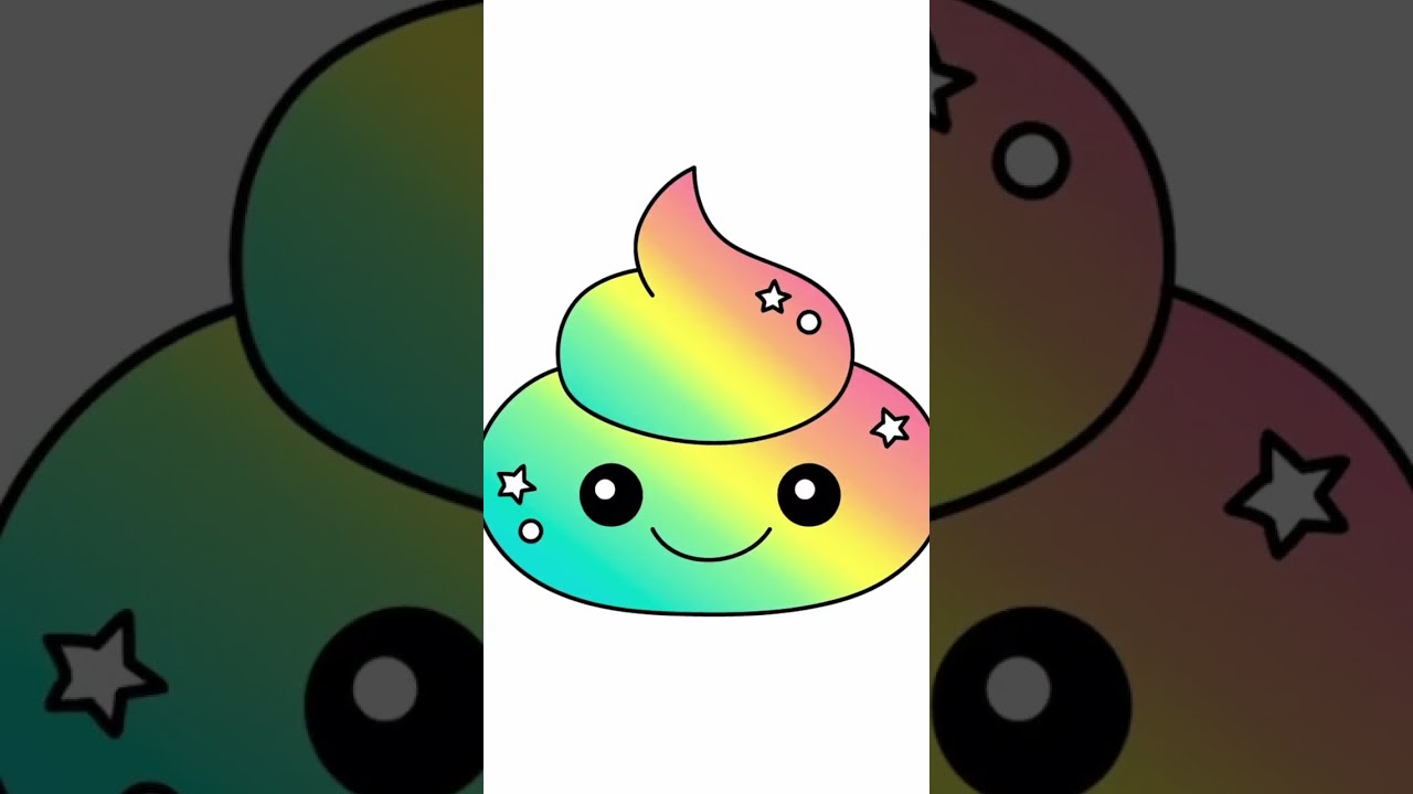 HOW TO DRAW A POOP EMOJI 