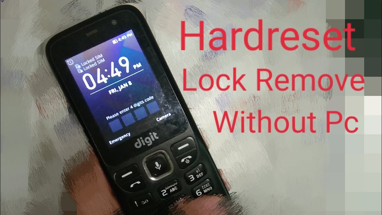 JAZZ DIGIT 4G HARDRESET WITHOUT PC