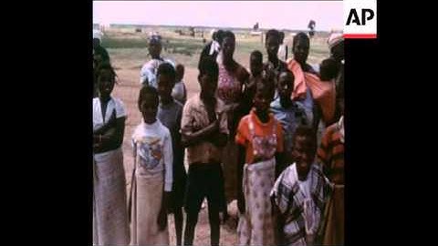 SYND 4/12/80 AFTERMATH OF UNITA RAID AT MAVINGA