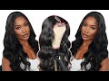 The Best BODY WAVE GLUELESS 5X5 LACE FRONT WIG INSTALL❗️  Ali Grace Hair