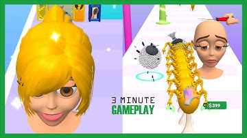 Wig Maker | 3 Minute Gameplay pt.08 | Level 29-32