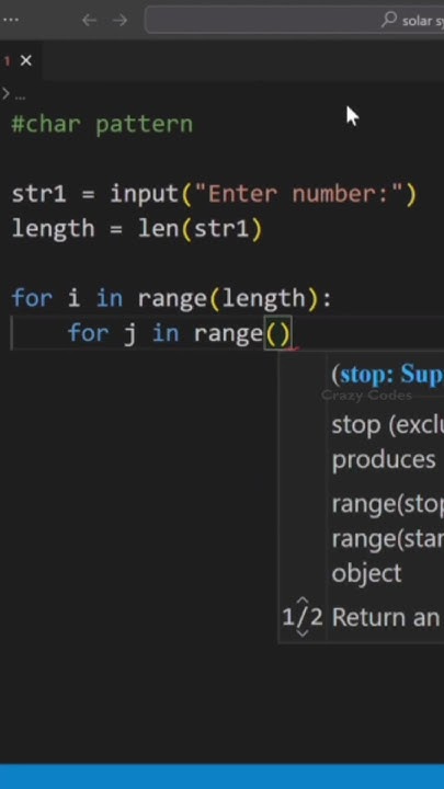 Char Pattern in Python|Crazy Codes|Python Tutorial|Python Programming # ...