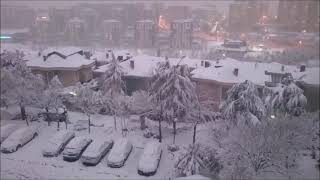13 Şubat 2021 İstanbul Kar Yağışı Time Lapse