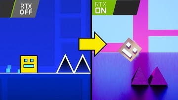 I made Geometry Dash but RTX is ON