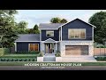 5-Bedroom Modern Craftsman-style House Plan | 3400 sq ft