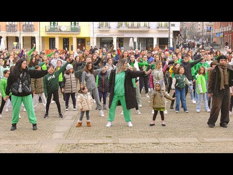 Asprona Bierzo celebra en Ponferrada el flashmob inclusivo 'Baila en verde'