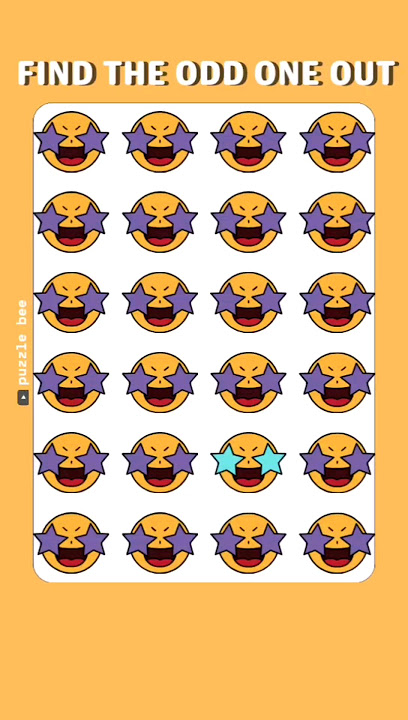 Find the odd emoji out #emojichallenge #findtheoddemojiout #gaming #puzzle #shorts