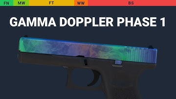 Glock-18 Gamma Doppler Phase 1 - Skin Float And Wear Preview