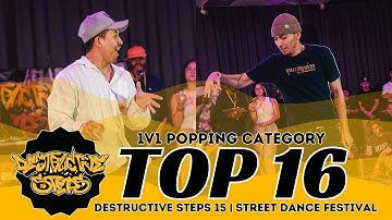 Wisdom (AUS) vs Jiggy Jaya (AUS) | TOP16 | 1V1 POPPING | DESTRUCTIVE STEPS 15