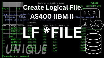 AS400 (IBM i) - Create a simple LF - Logical File | AS400 Tutorial for Beginners