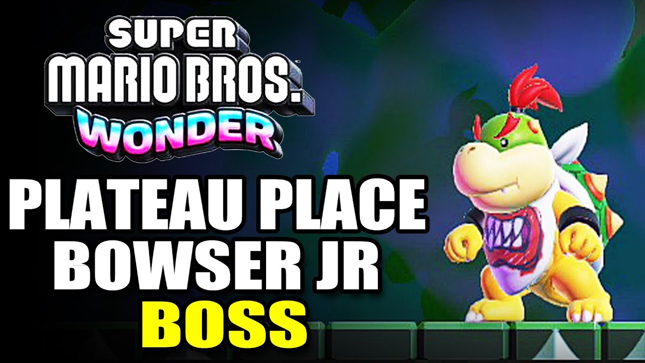 Super Mario Bros. Wonder - Bowser Jr. Reactions to Invisible Mario 