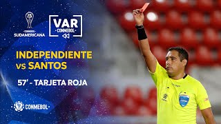 CONMEBOL Sudamericana | Revisión VAR | Independiente vs Santos | Minuto 57