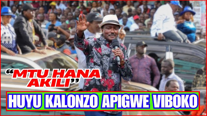 'Hakuna Mtu Hana AKILI Hii Kenya Kama Kalonzo Musyoka! Anafaa Apigwe VIBOKO!'