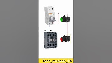 MCB to Contactor Wiring: Motor Control with Indicator Light Tutorial.#trending #india #duet #facts