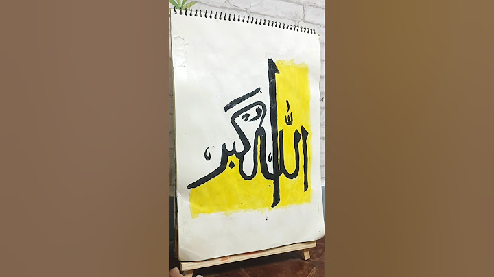 "ALLAHU AKBAR" CALLIGRAPHY PAINTING 👍