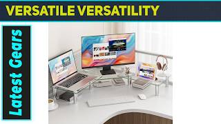 Hemudu Dual Monitor Stand Best Adjustable Length Desk Organizer Upgrade