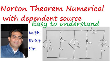 Norton theorem with dependent source by Rohit Arora Sir #BEE#KUK#MMU
