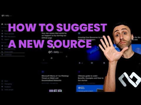 How to Suggest a new Source ?