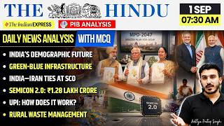 The Hindu News Analysis | 1 September 2026 | PIB Current Affairs + MCQs | UPSC Prelims & Mains