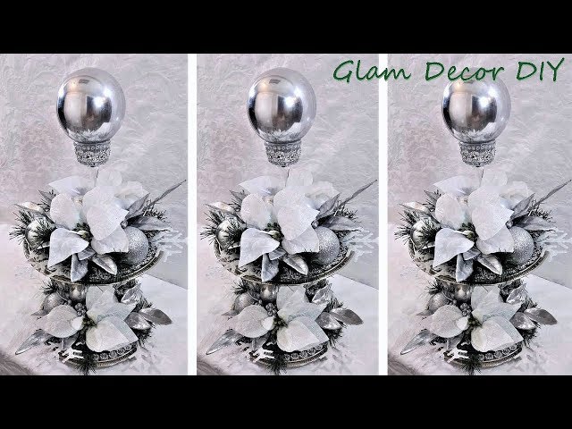 Dollar Tree DIY Glam Crystal Christmas Trees 