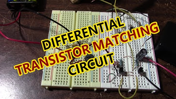 Differential transistor matching circuit and the JAT501 amplifier project