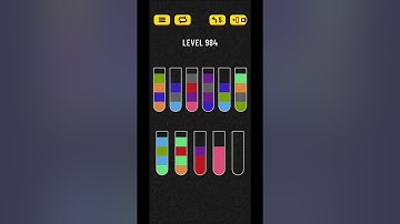 Water sort puzzle level 984