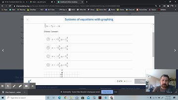 Khan Support: Systems of equations with graphing