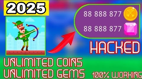 How to get unlimited gems and coins in bowmaster 100% working