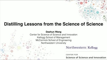 Dashun Wang: Distilling Lessons from the Science of Science (Dean