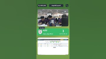 47WF NJU solved problem I and are now in 1 place