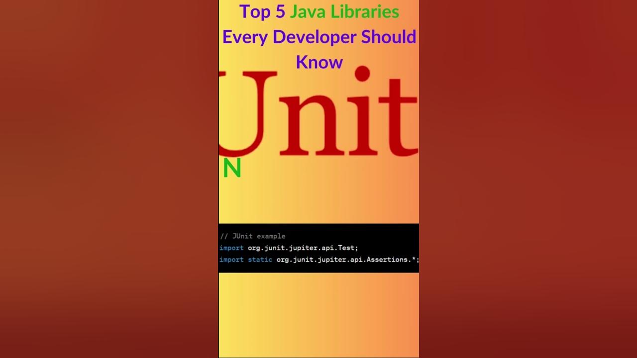 Top 5 Must-Know Java Libraries | 60-Second Guide for Developers - YouTube