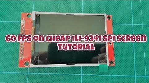 cheap 2.8 inch ili-9341 SPI screen retropie 60 FPS Juj method tutorial
