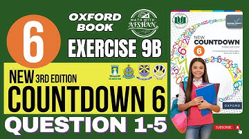 Class 6 Math Exercise 9B Question 1-5 | oxford new countdown third edition | Math with Afshan