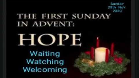 1st Sunday Of Advent [ 29th November 2020]