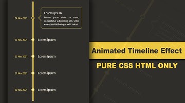 CSS Responsive Timeline Animated Effect Using HTML CSS Only