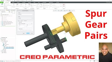 Creo Parametric - Mechanisms - Spur Gear Pairs