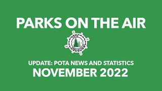 Parks on the Air Update November 2022