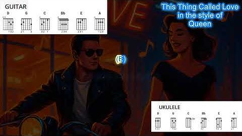 Thumbnail of Crazy Little Thing Called Love (no capo) in the style of Queen play along with chords and lyrics