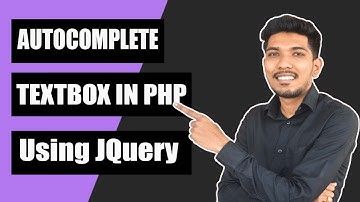 Autocomplete Textbox in Php using Jquery | autocomplete search box in php mysql